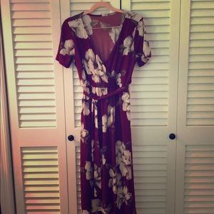 Pinkblush asymmetrical hem maternity dress